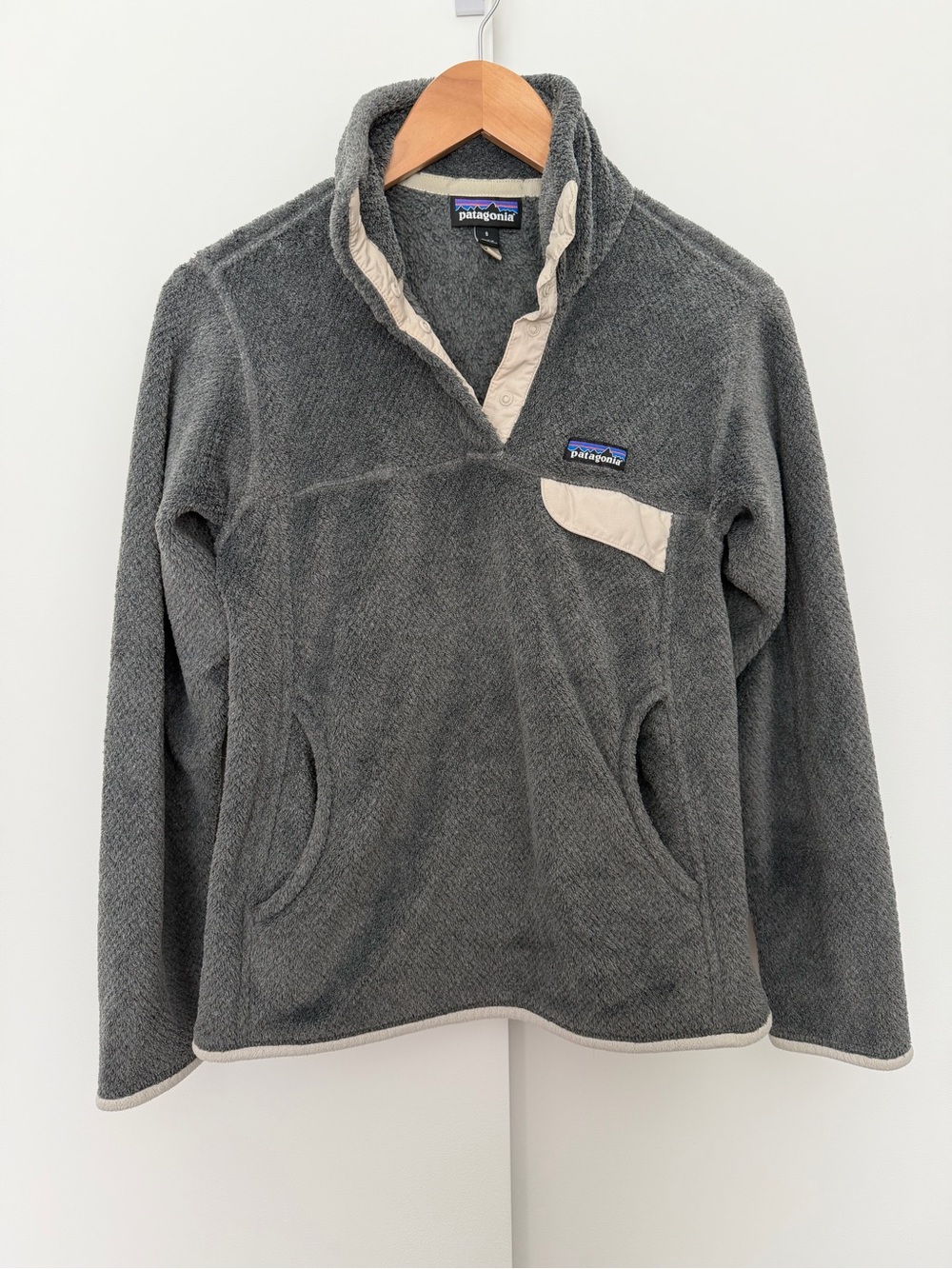 Patagonia Re-Tool Snap-T Pullover Fleece Sweater Jacket Grey Women's Small